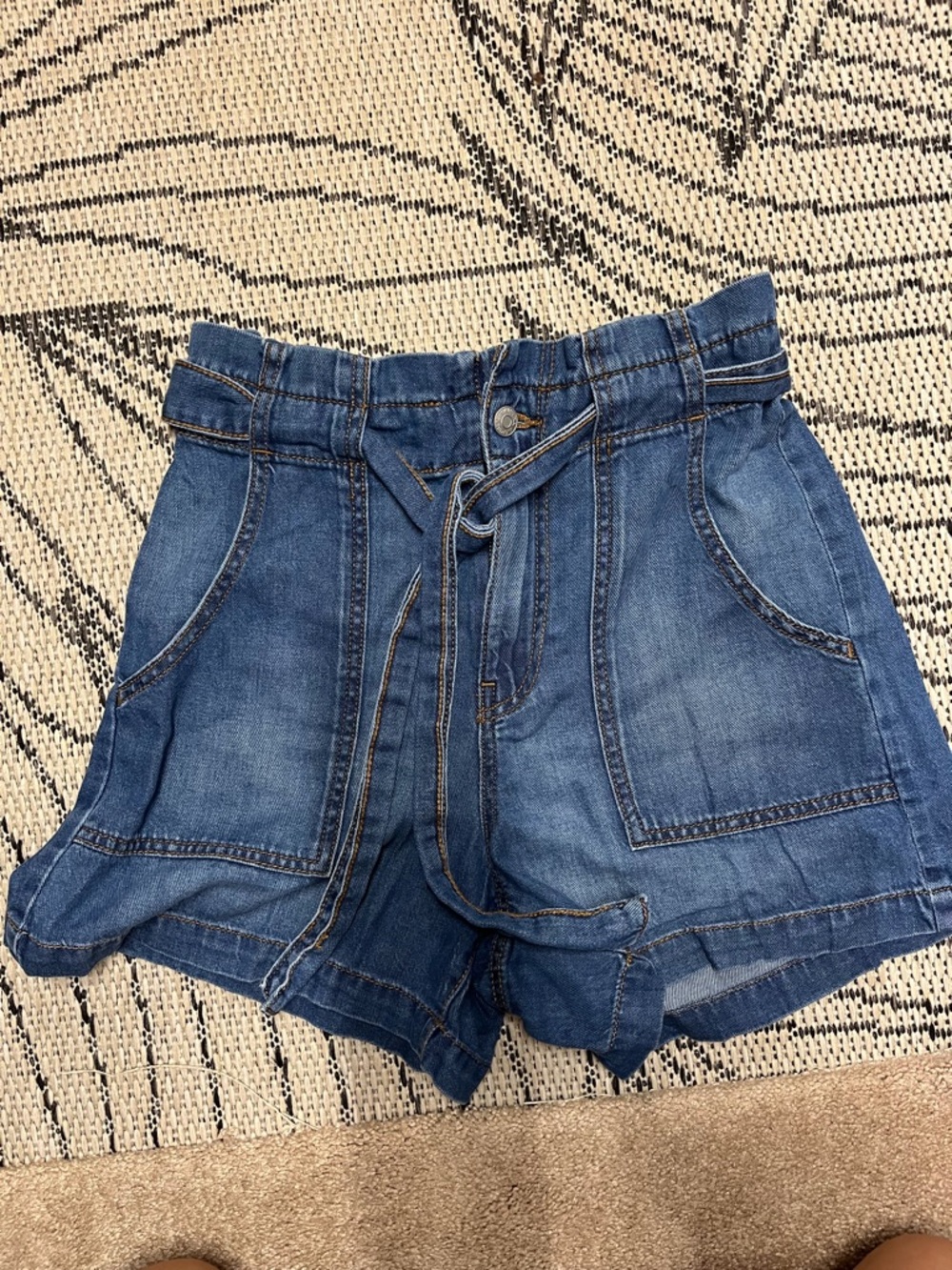 Banana Republic Paperbag Denim Shorts